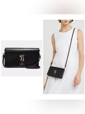 COACH x SELENA GOMEZ Limited Edition Hayden Bunny Foldover Crossbody Clutch